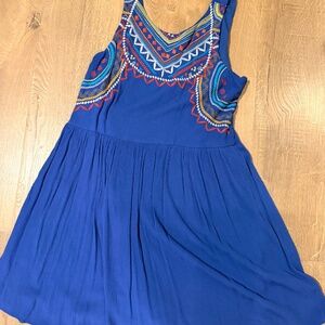 Embroider Summer Casual Mini Dress